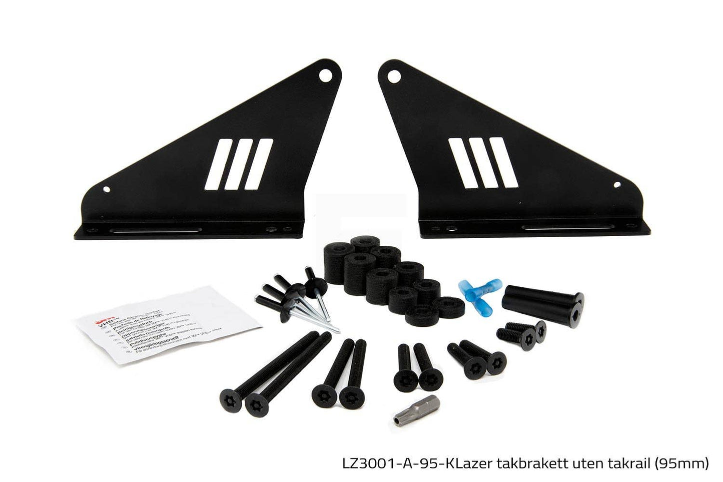 Lazer takbrakett uten takrail (95mm)