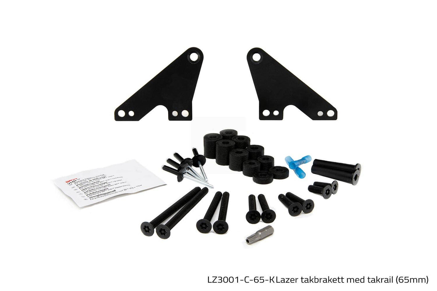 Lazer takbrakett med takrail (65mm)