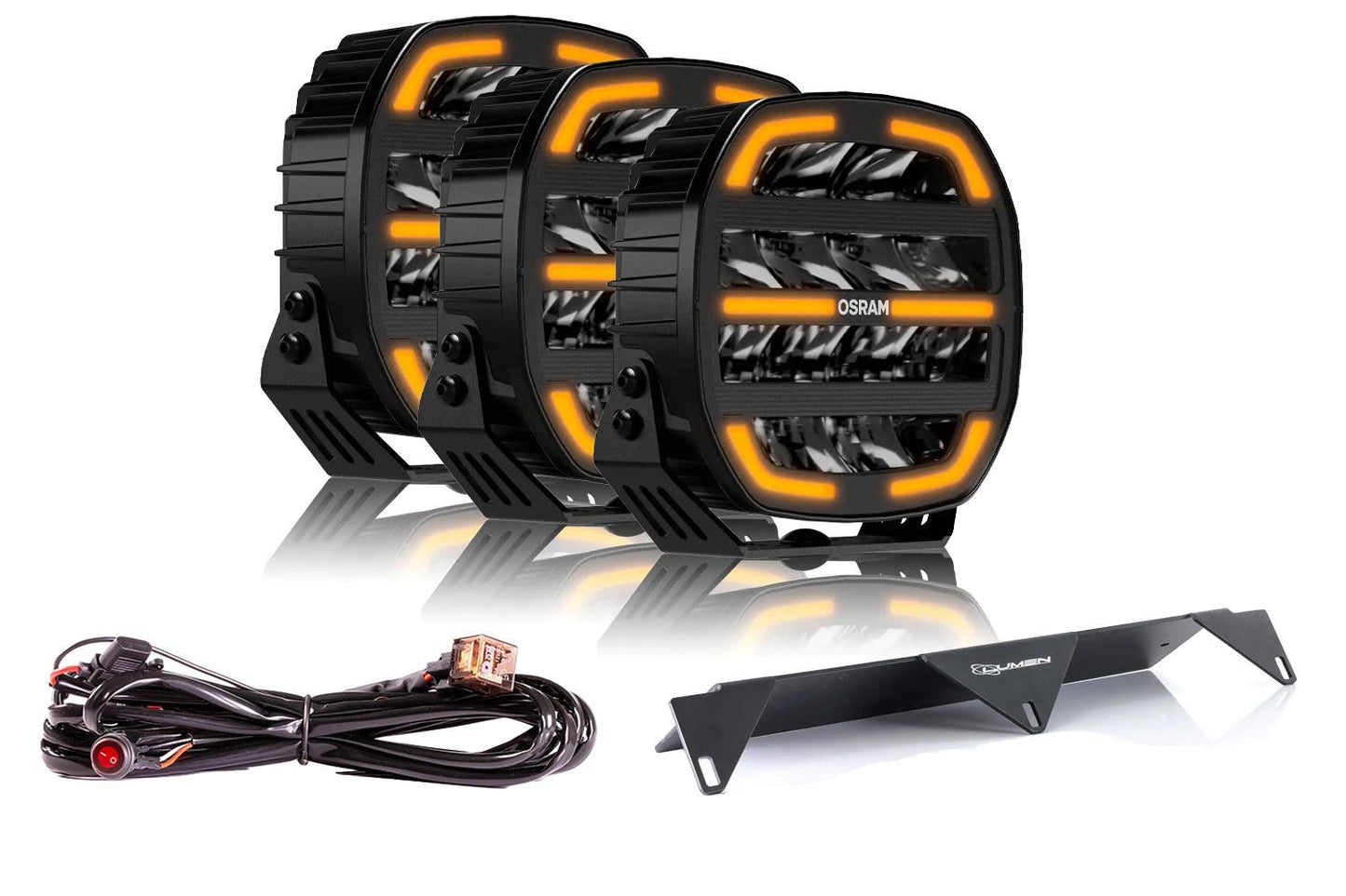 OSRAM LEDriving cube MX180 7'' trippel fjernlyspakke