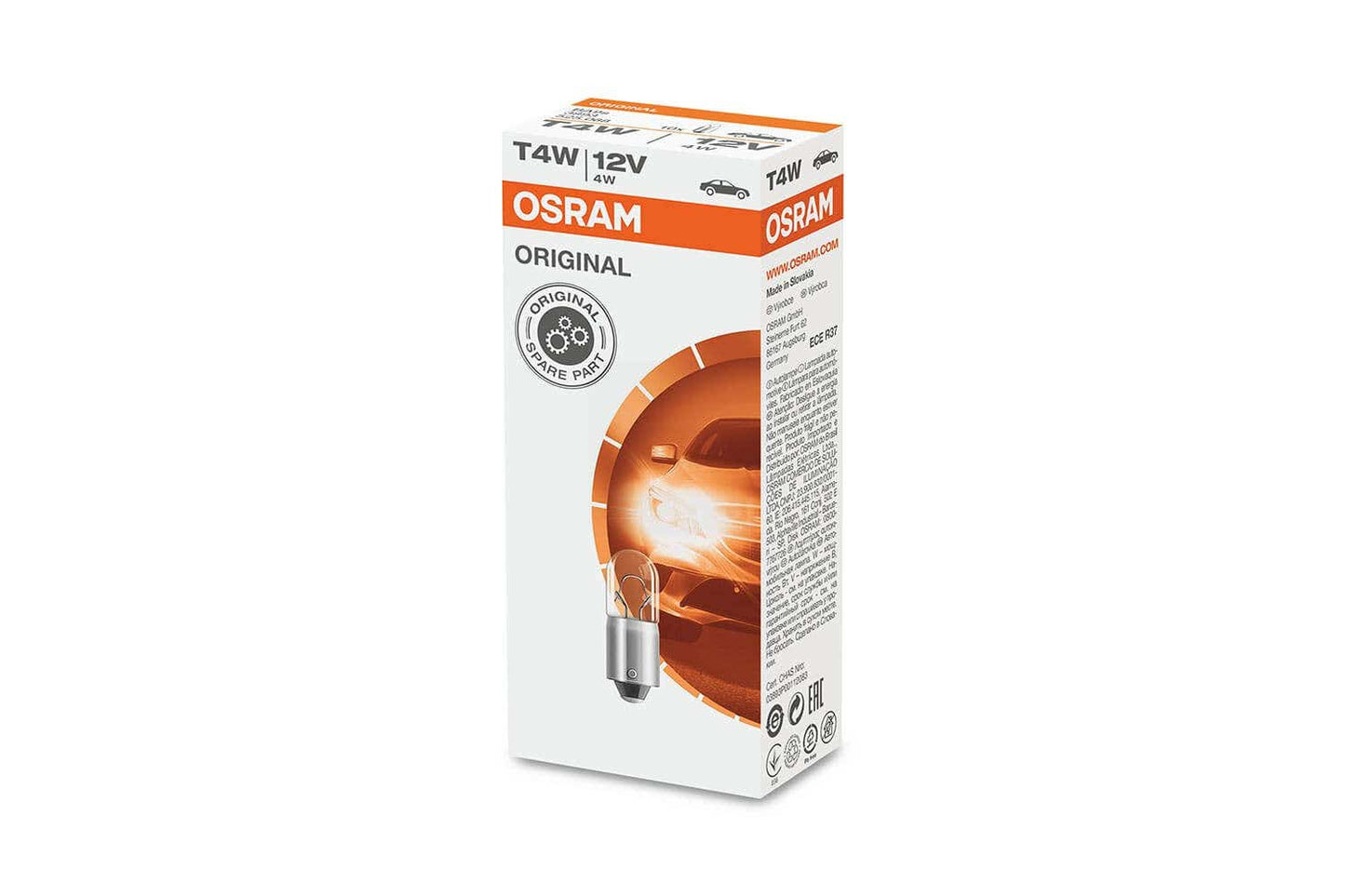 Osram Original T4W/BA9S (12v) (10pk)