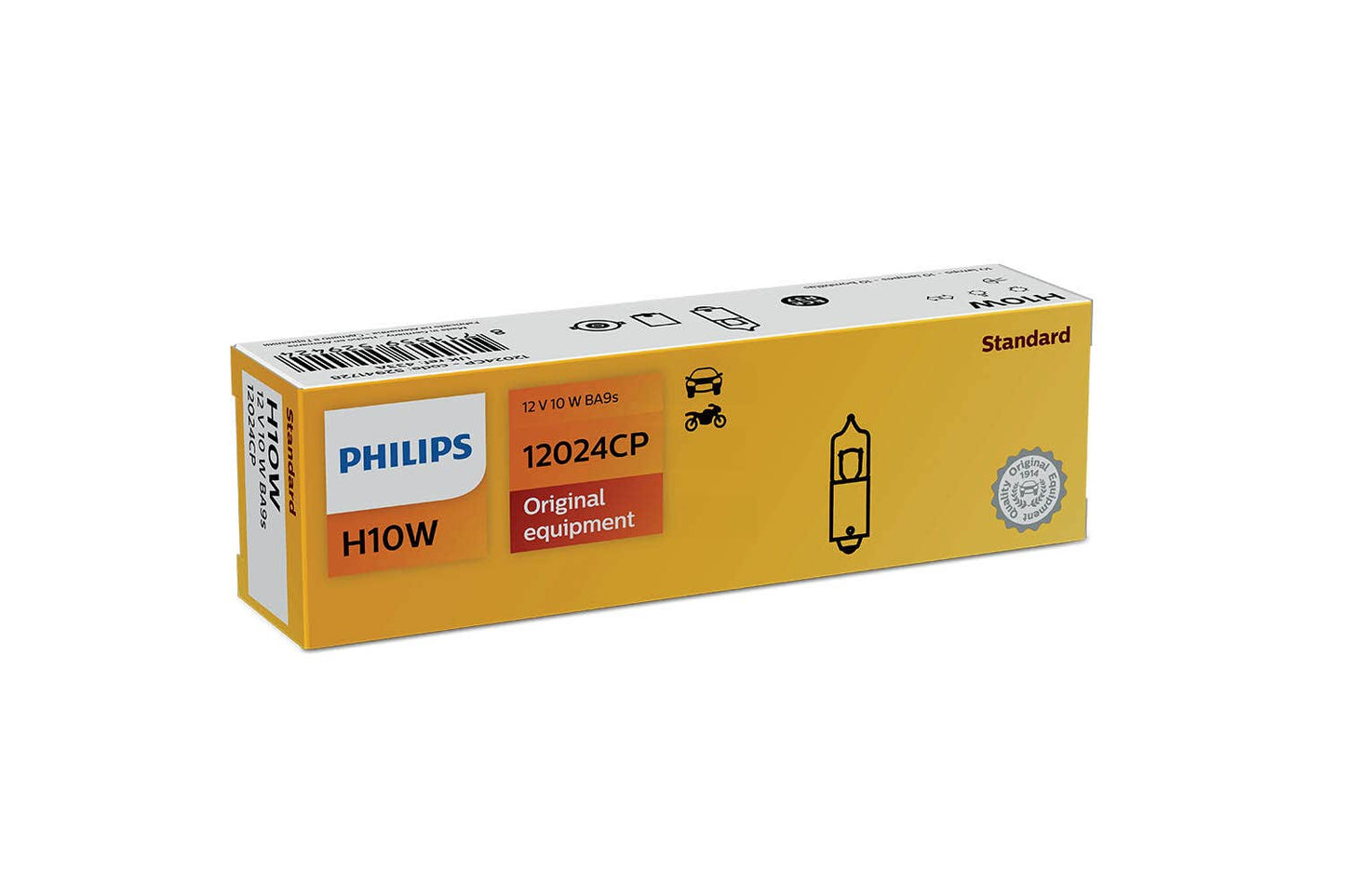 Philips bulb H10W Miniature halogen signalling USA 12V 10 pack