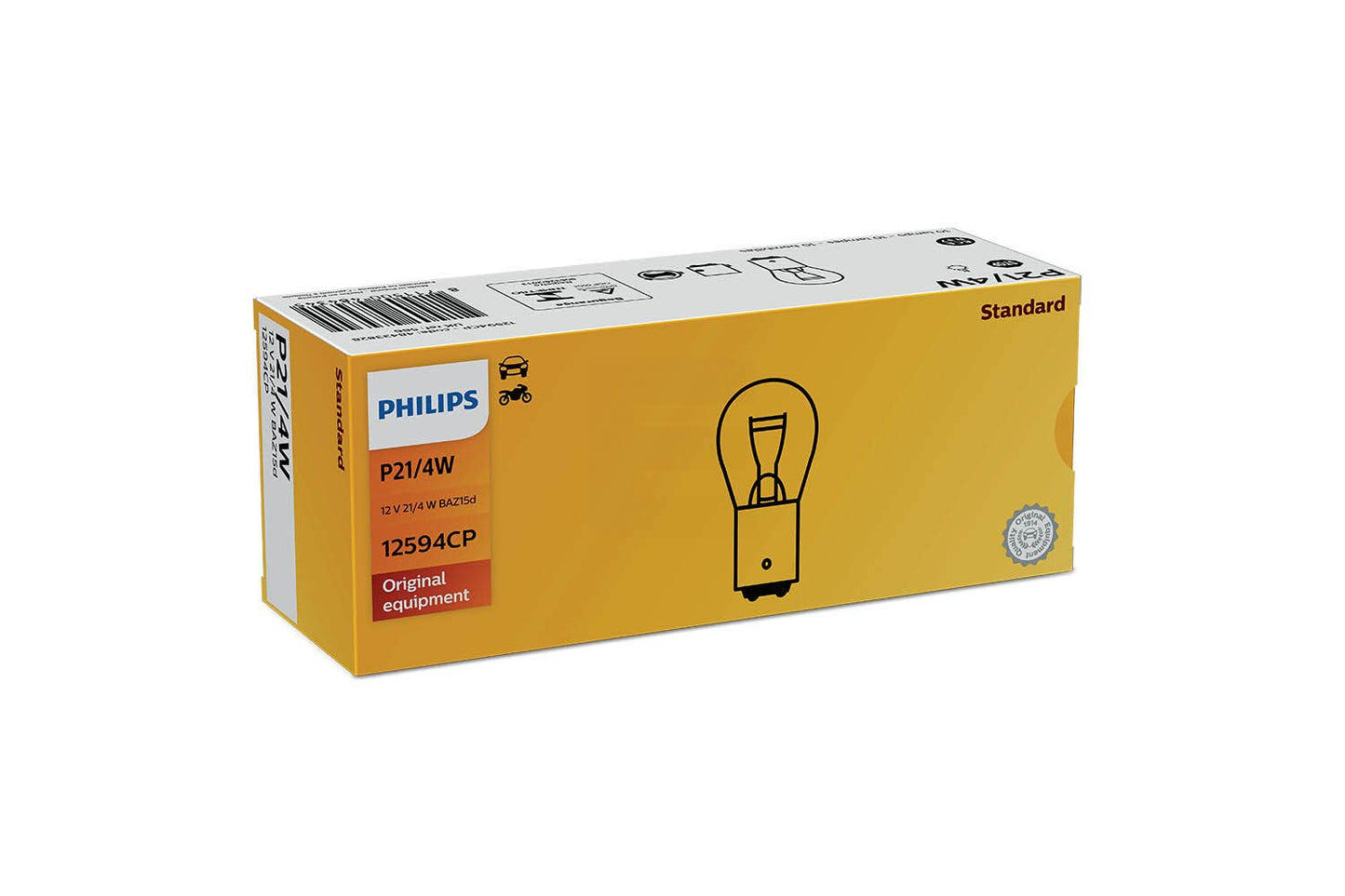 Philips bulb P21/4W P21W 12V 10 pack