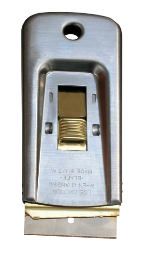 Glasskrape, metall