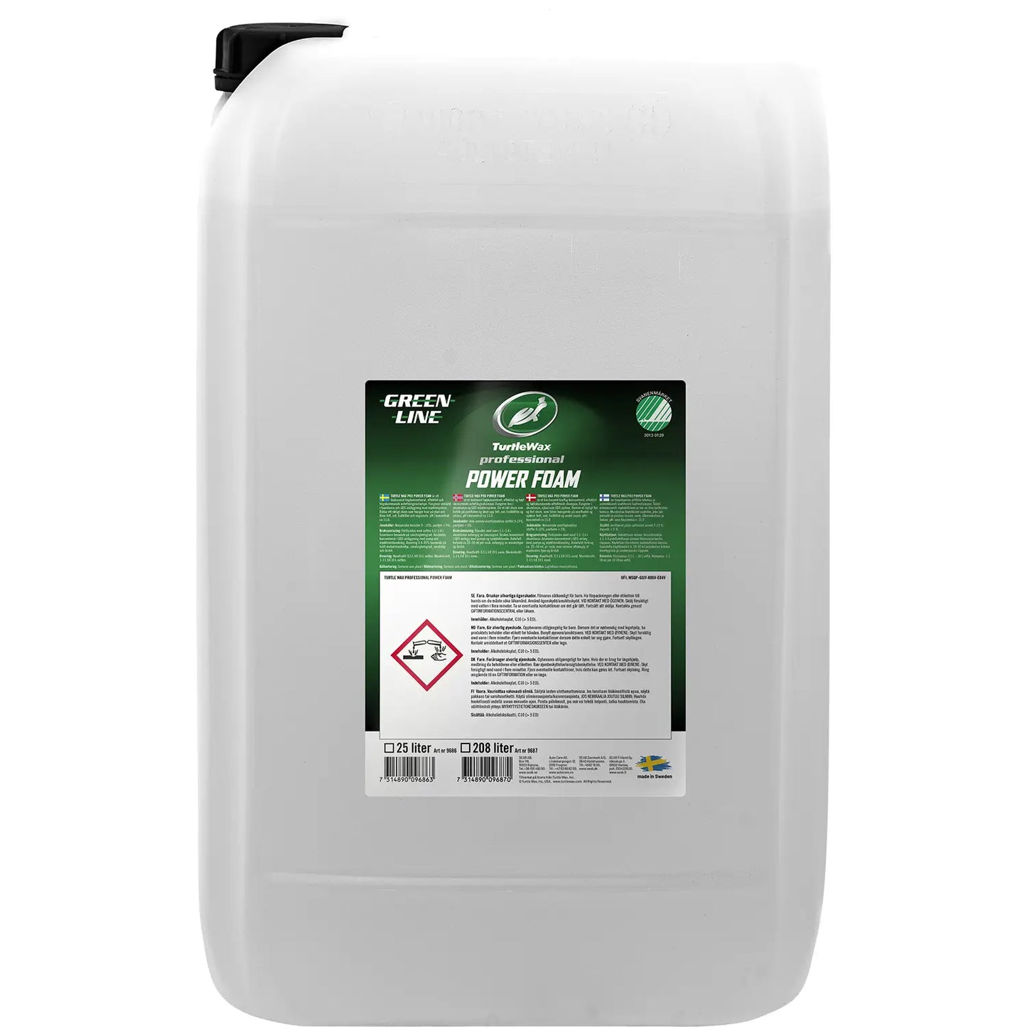 Turtle Wax Pro Greenline Power Foam 25L