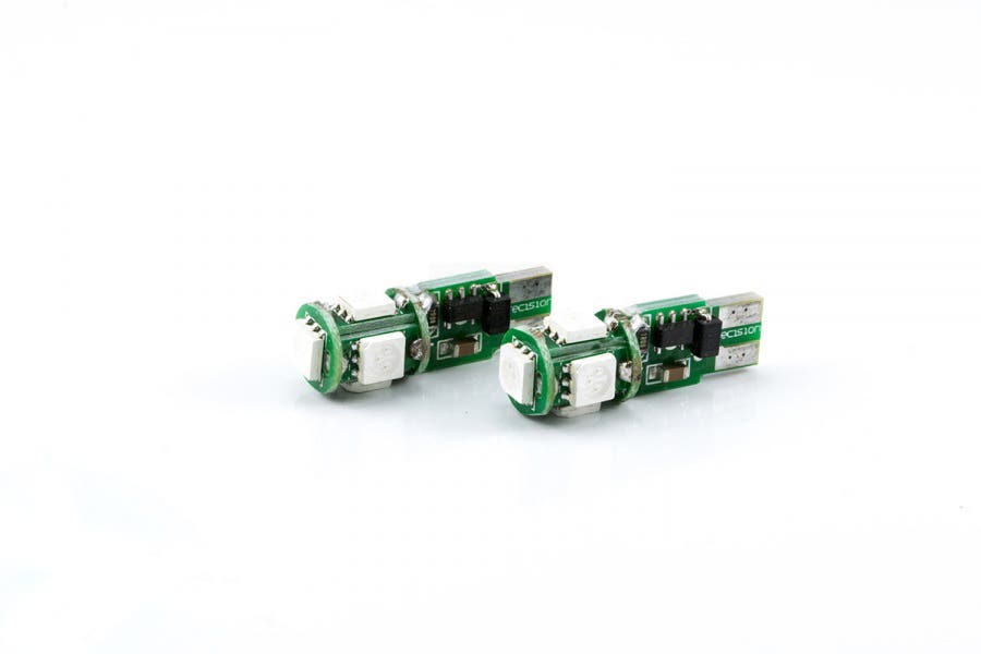 Lumen W5W farget pærer 9-32v (Gul)