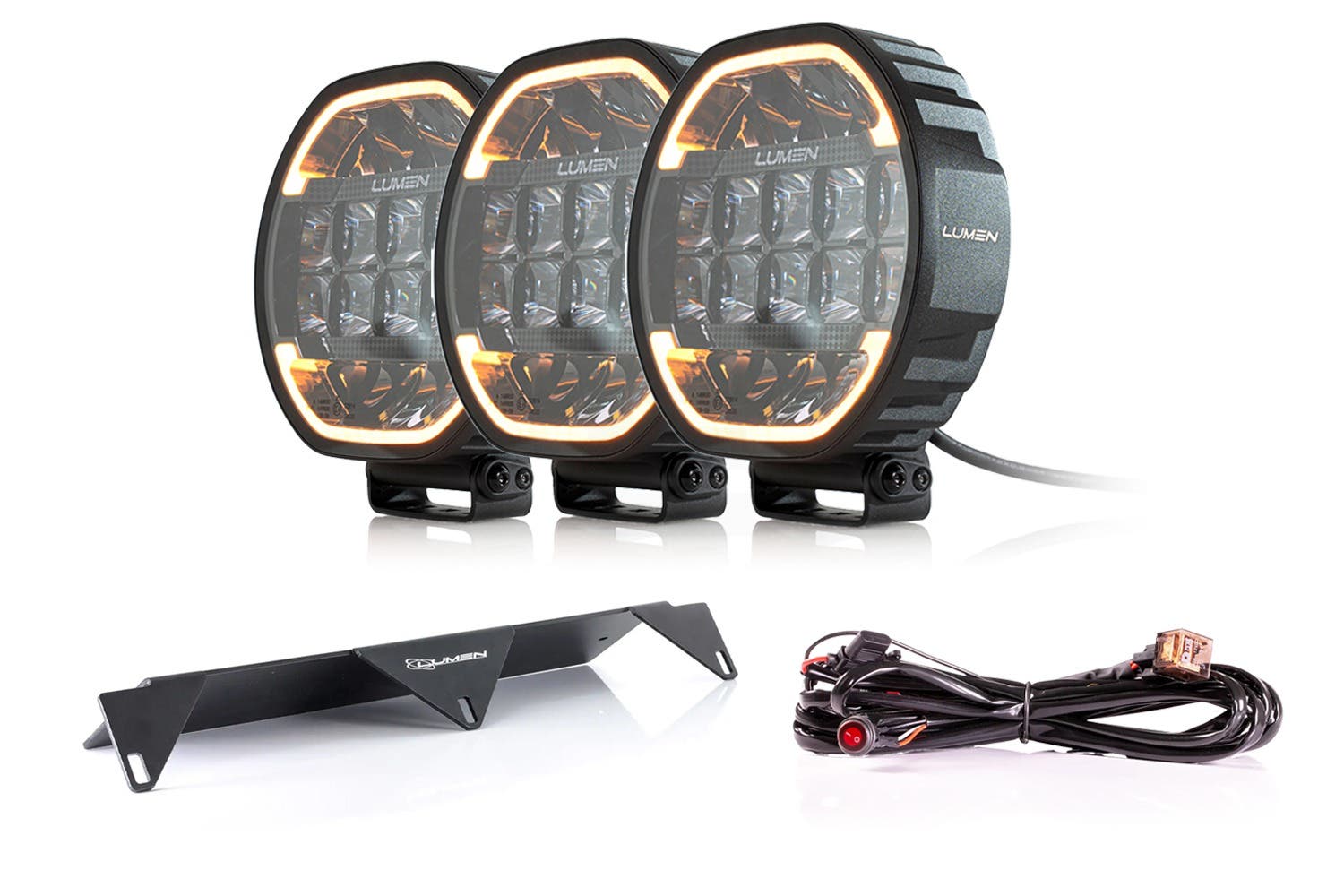 Lumen Cyclops HP7 LED trippel fjernlyspakke