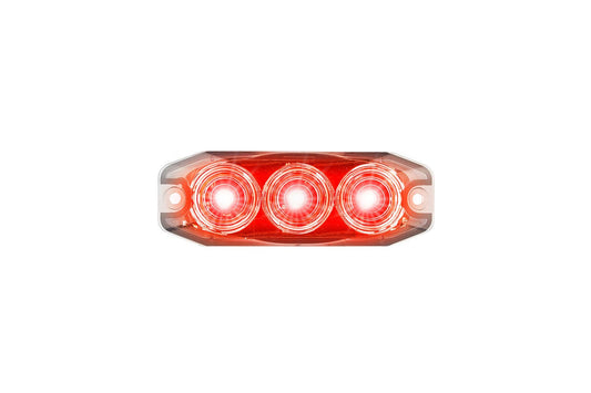 LED Autolamp M11 3 LED Stop/Tail Lamp  12/24v (Clear Lens)
