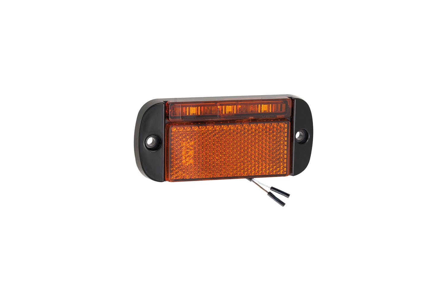 LED Autolamp M44 Low-profile side marker black housing 12/24v