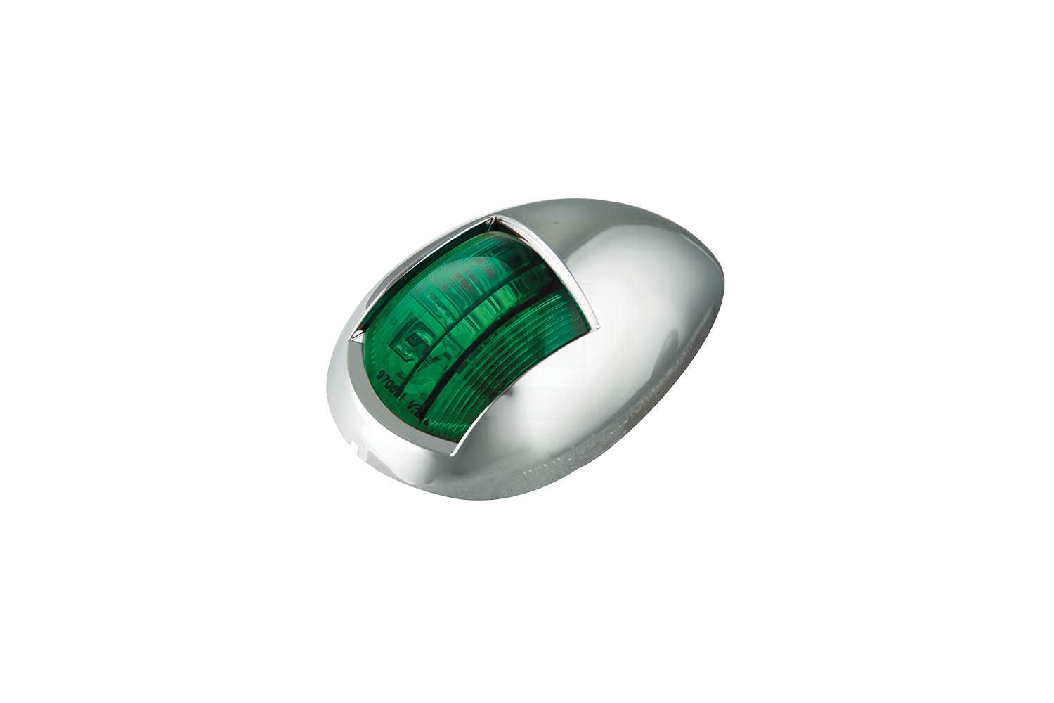 LED Autolamp Marine navigational lamp green chrome