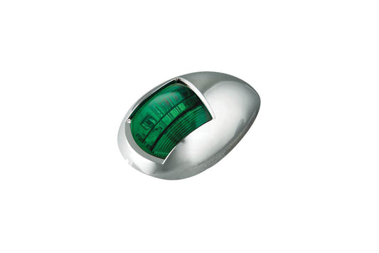 LED Autolamp Marine navigational lamp green chrome