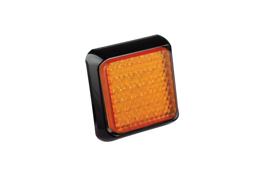 LED Autolamp M80 series Square indicator lamp black bracket