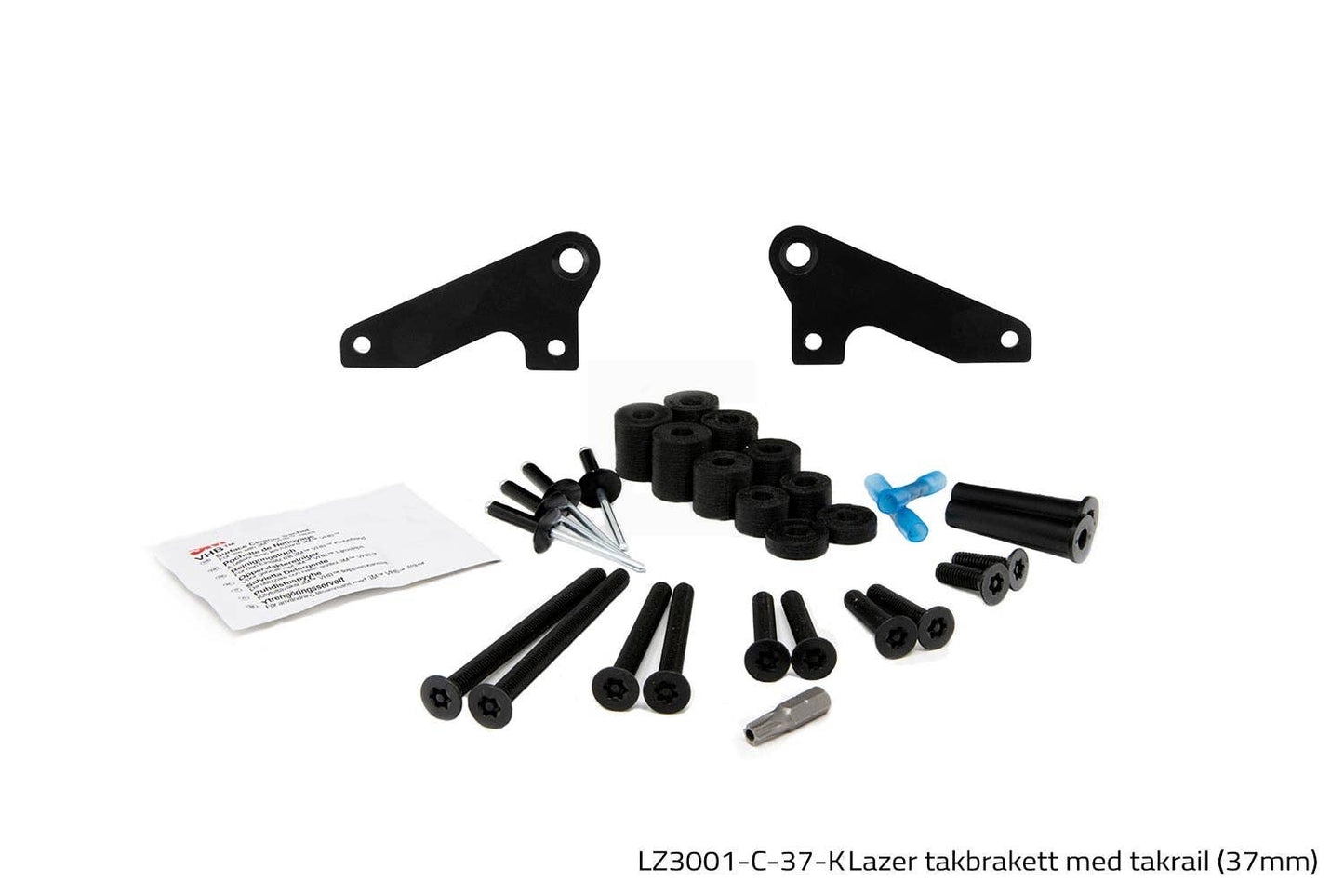 Lazer takbrakett med takrail (37mm)