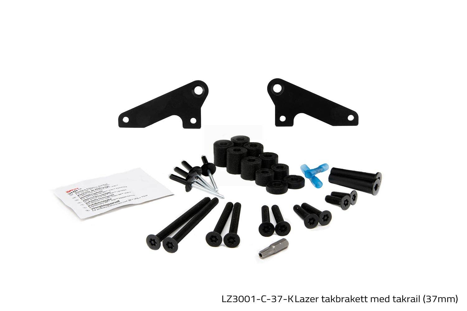 Lazer takbrakett med takrail (37mm)