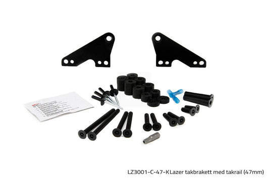Lazer takbrakett med takrail (47mm)