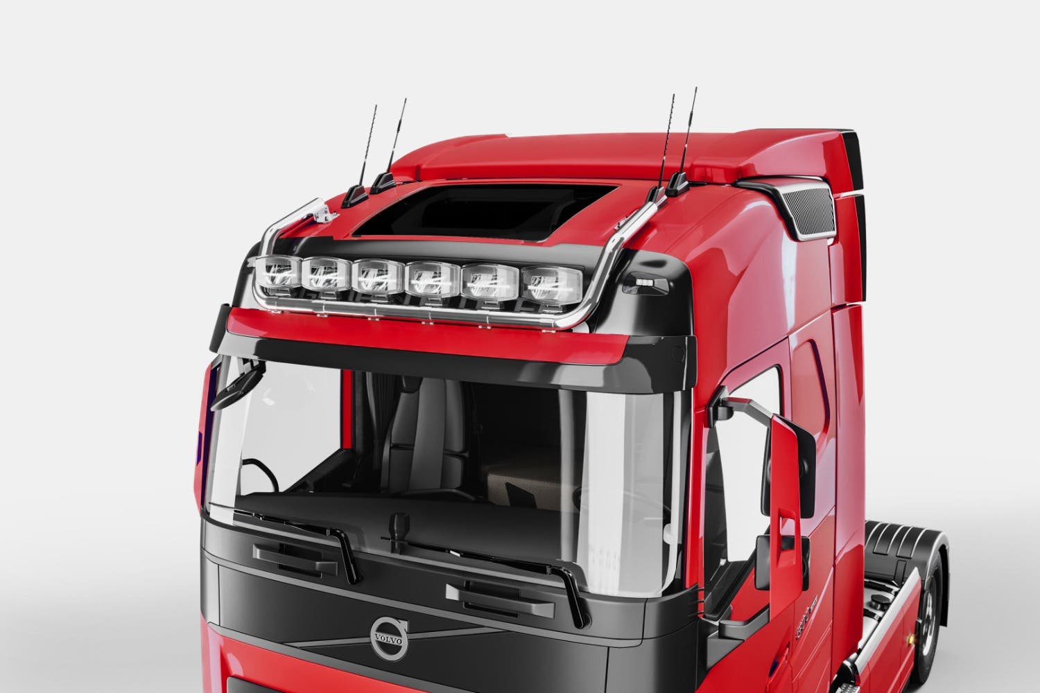 Metec lampebøyle tak Volvo FH Aero Max 24 krom v3