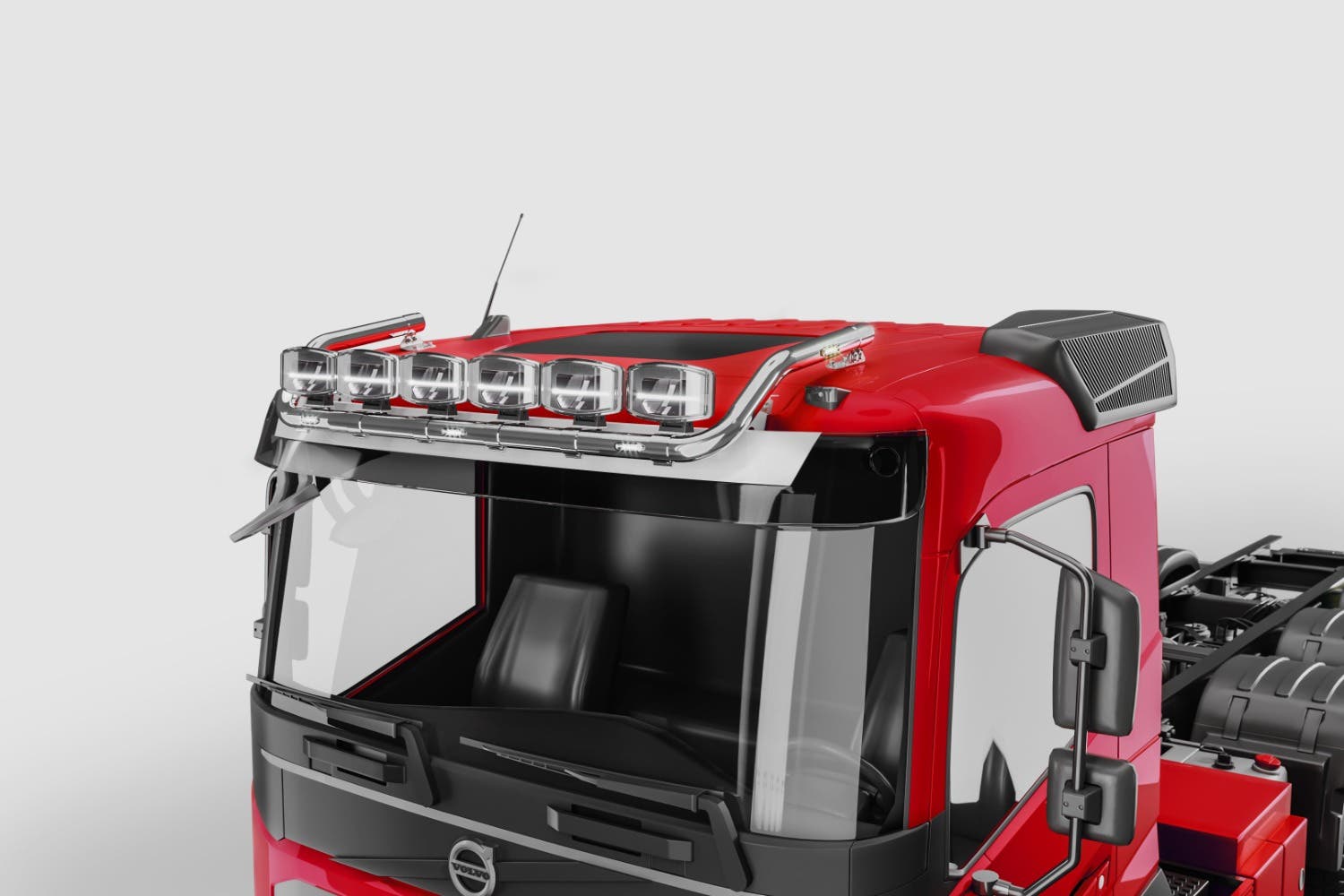 Metec lampebøyle tak Volvo FH Aero Max 24 krom v5