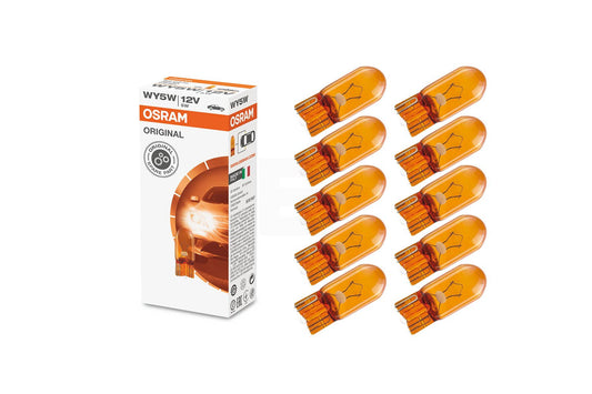 Osram Glassokkel, WY5W, W2.1x9.5d,  12 V (10pk)