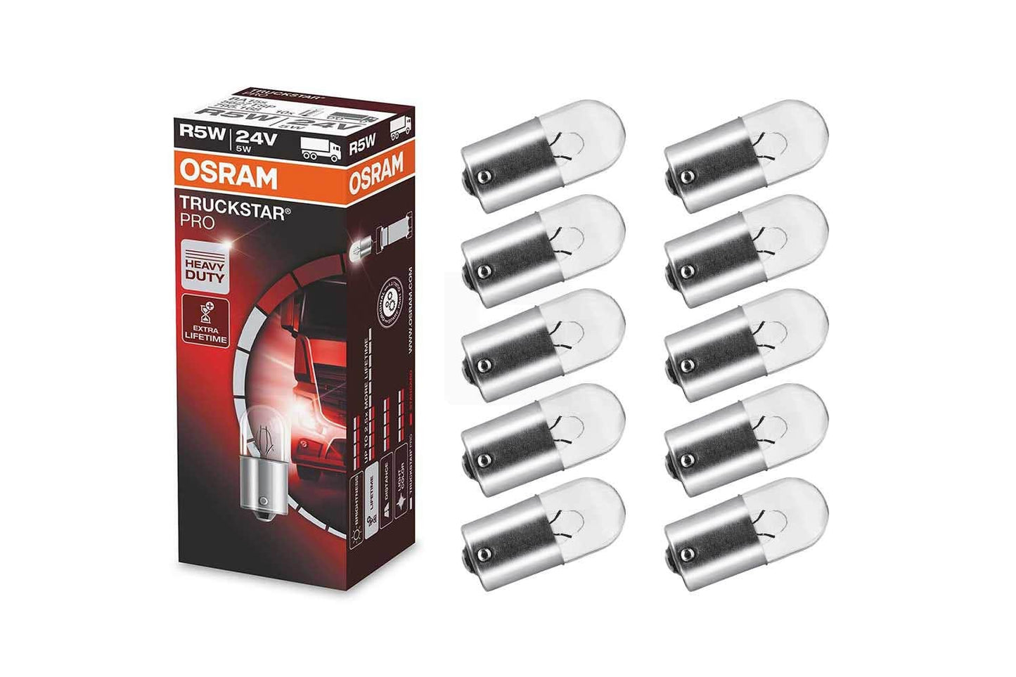 Osram Truckstar Pro R5W (24v) (10pk)