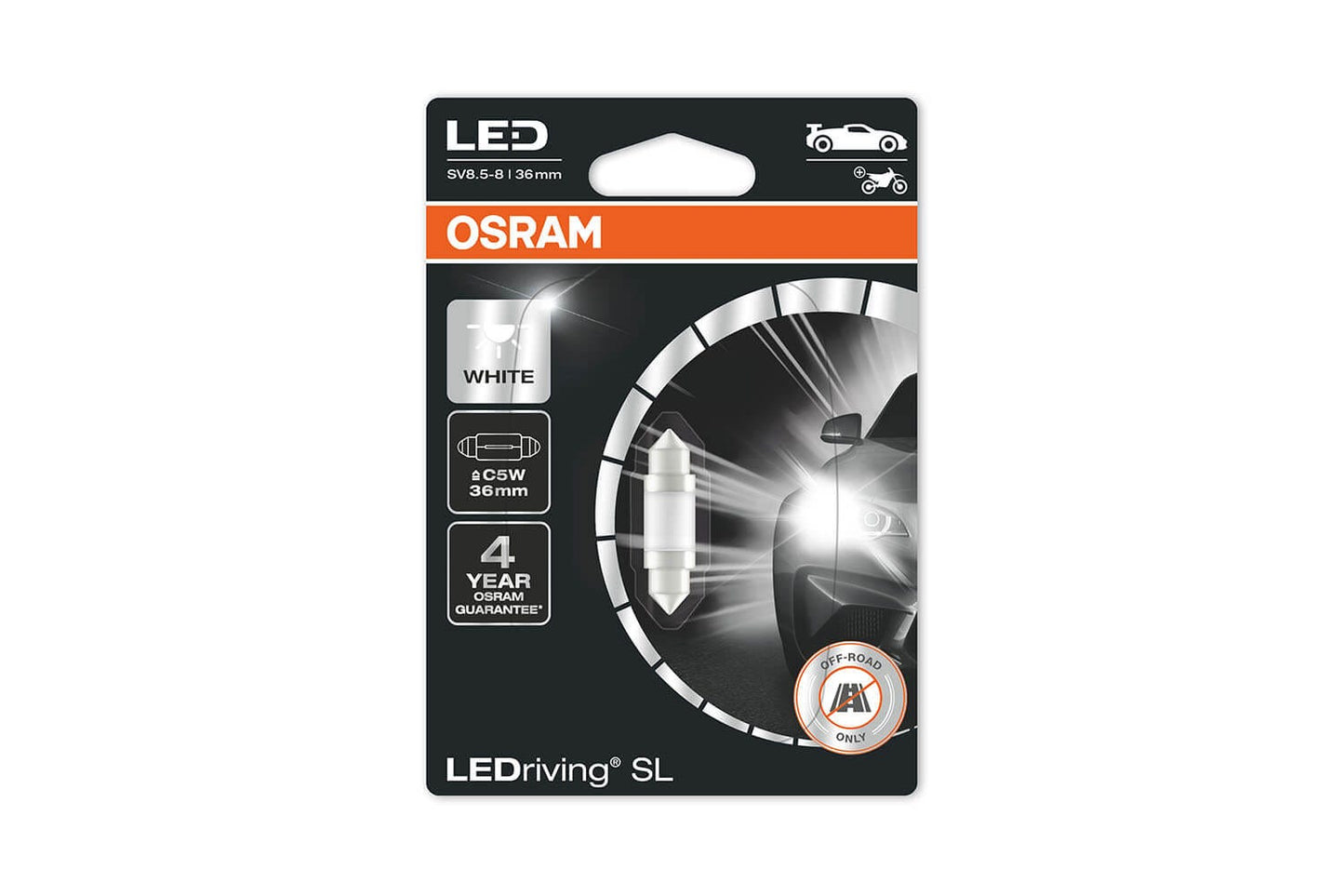 Osram LEDriving SL C5W 6000k (36 mm) (stk)