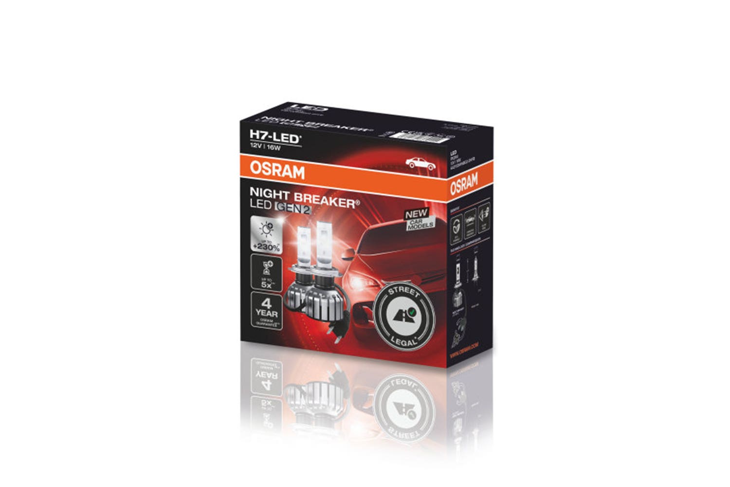 Osram Night Breaker H7 LED-kit  (Godkjent*)
