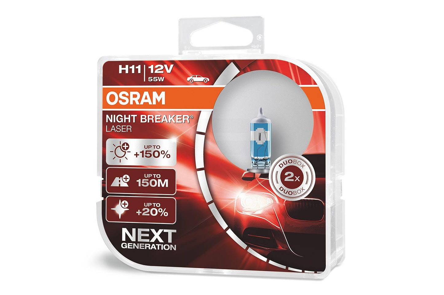 Osram H11 Night Breaker Laser Gen2 150% (Sett)