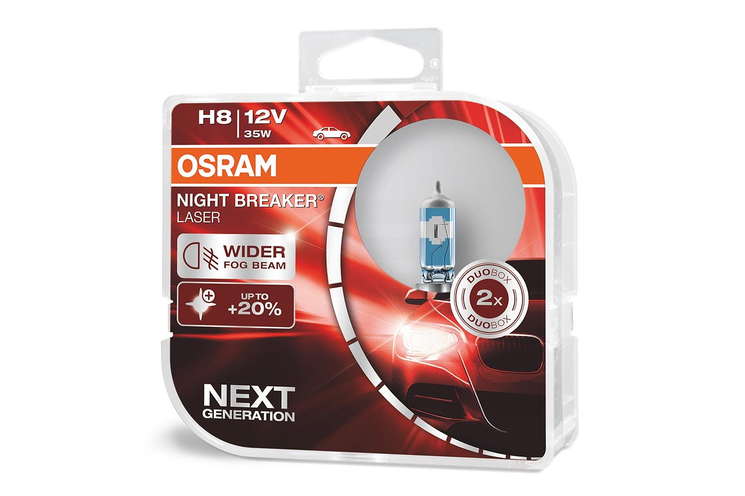 Osram H8 Night Breaker Laser Gen2 150% (Sett)
