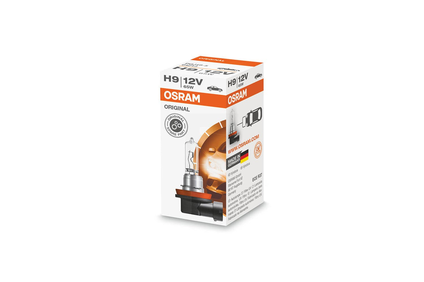 Osram H9, 65W, PGJ19-5,  12 V