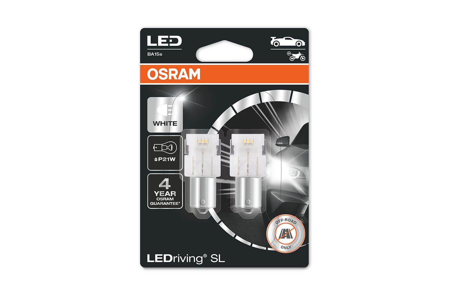 Osram LEDriving SL P21W Rød (sett)