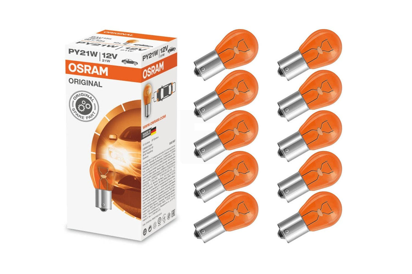 Osram Sokkellampe, PY21W, BAU15s, 12 V