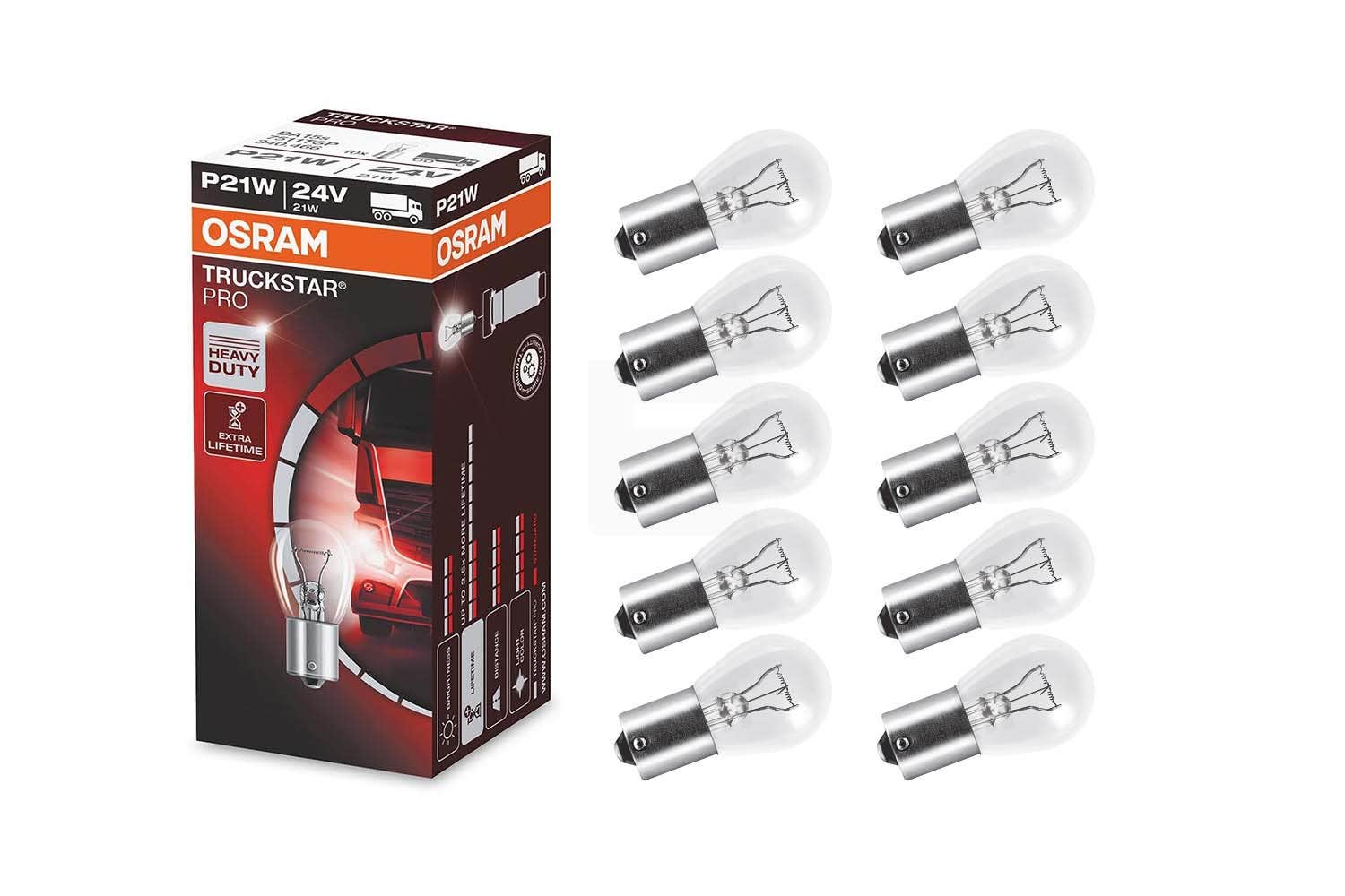 Osram Truckstar Pro P21W (24v) (10pk)