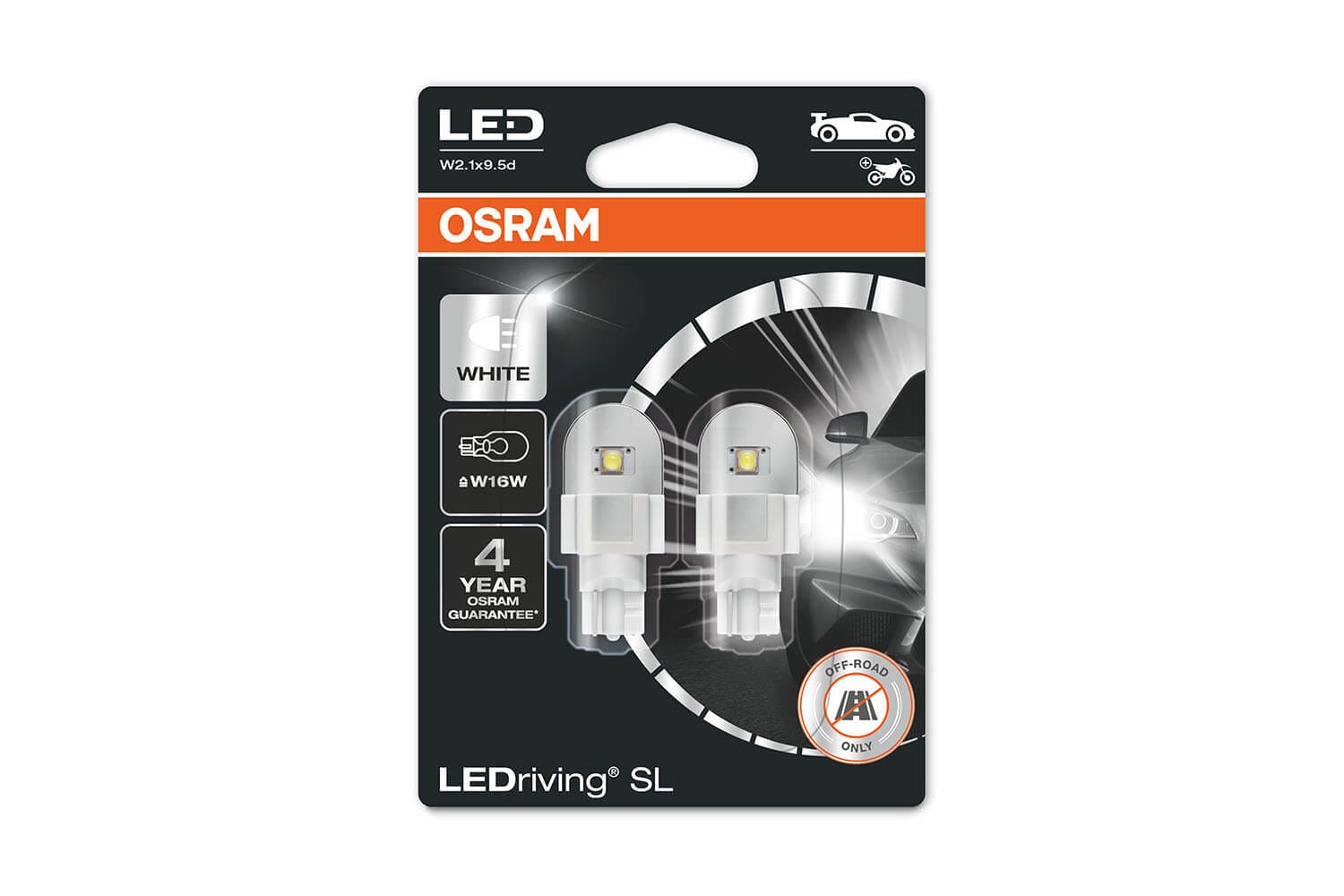 Osram LEDriving SL W16W 6000k (sett)