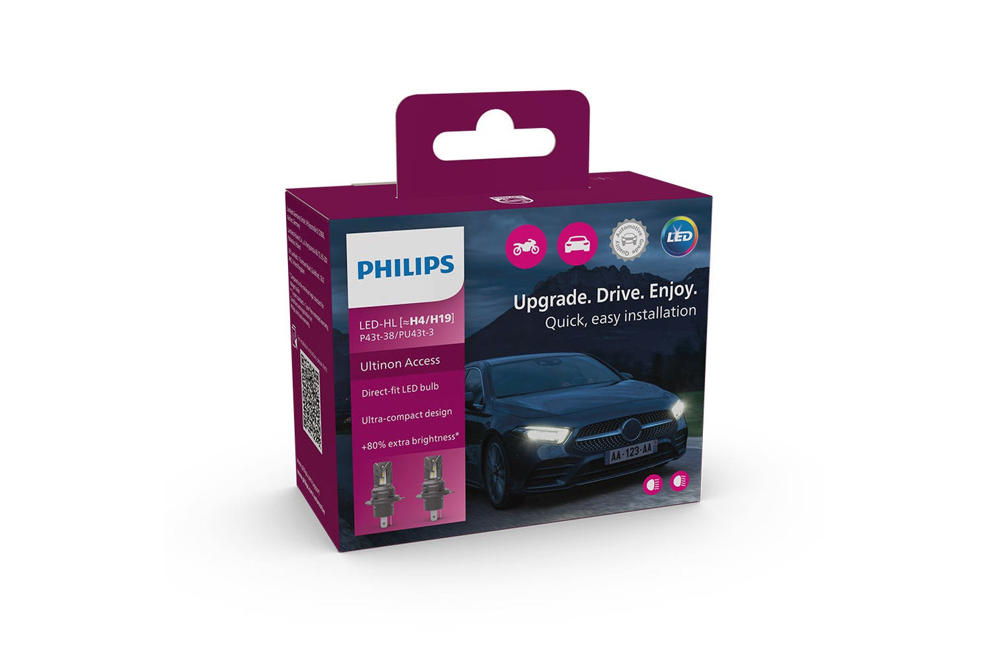 Philips Ultinon Access H4/H19 12v