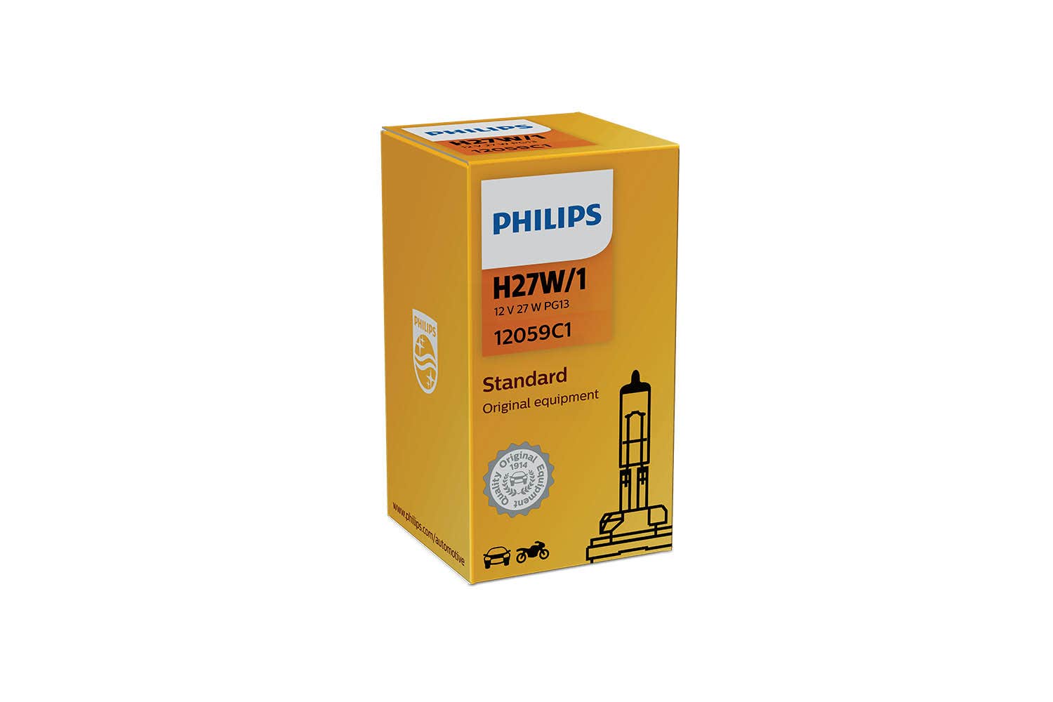 Philips bulb H27W/1 Miniature halogen signalling USA 12V