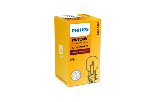 Philips bulb PWY24W  NAHTR (amber) HiPerVision 12V