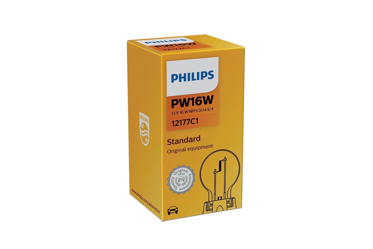 Philips bulb PW16W 12177 12V HiPerVision 12V