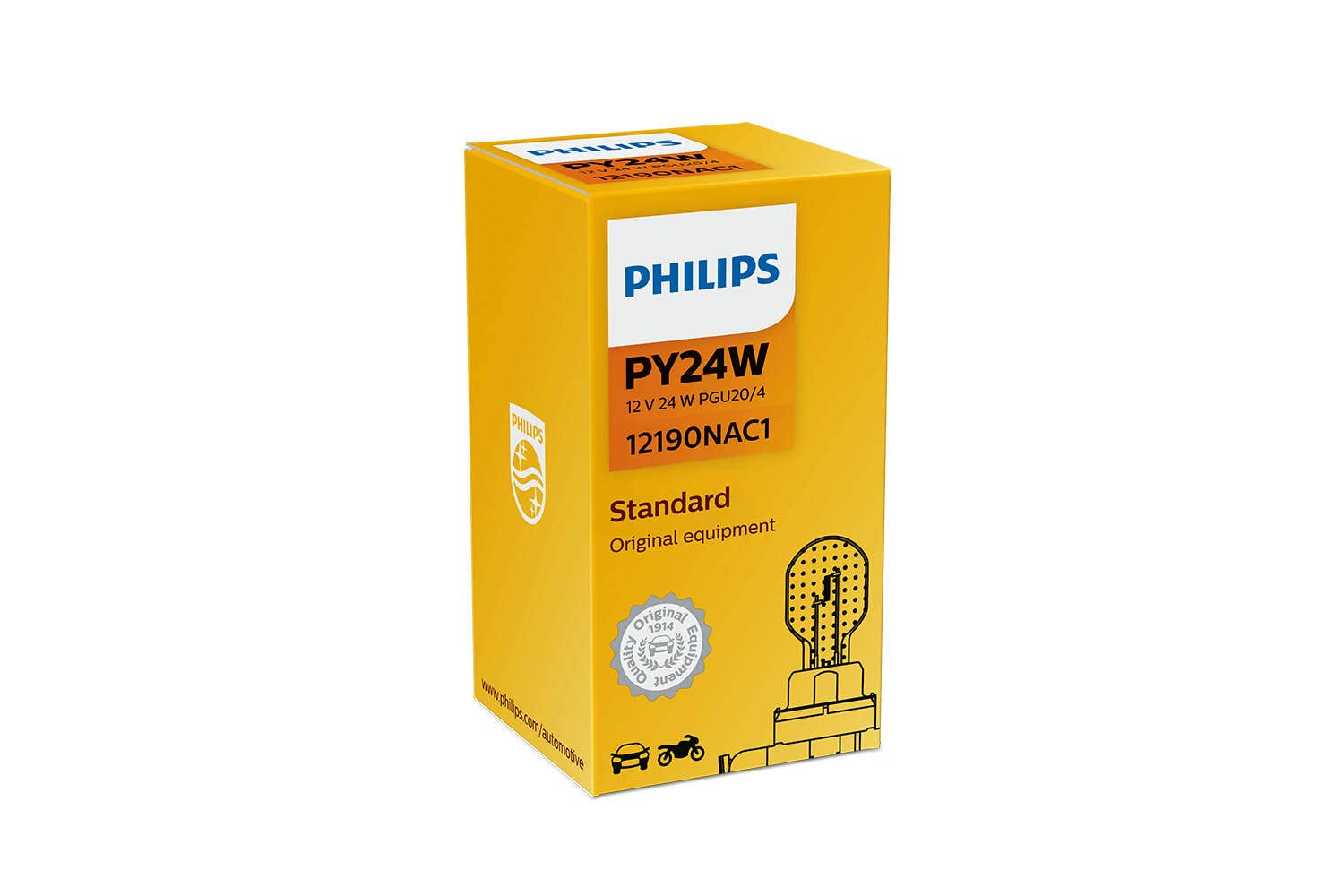 Philips bulb PY24W HiPerVision 12V