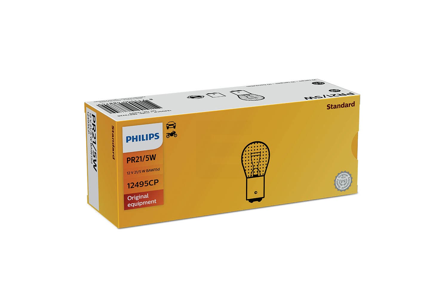 Philips bulb PR21/5W P21W 12V 10 pack