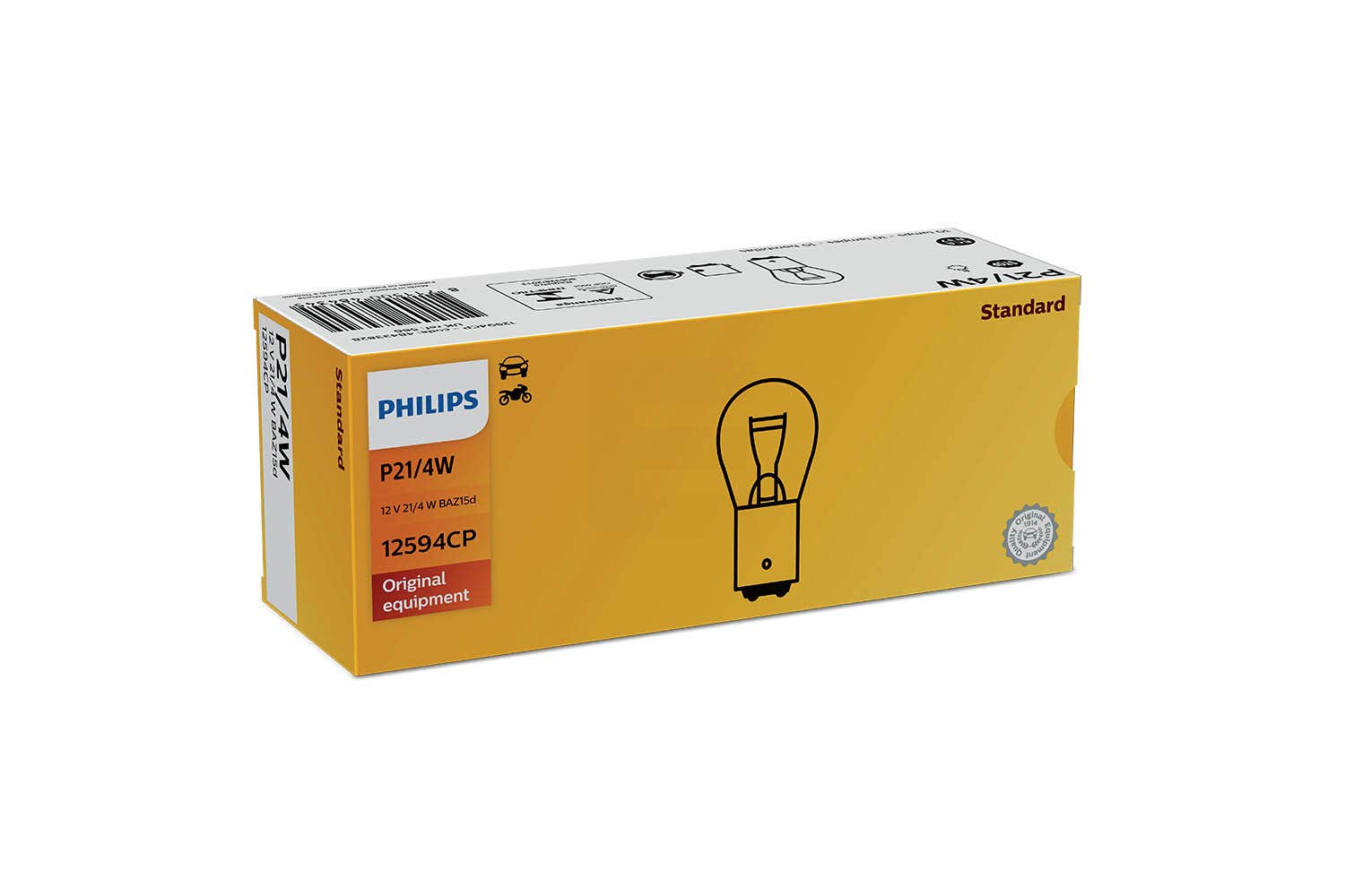 Philips bulb P21/4W P21W 12V 10 pack