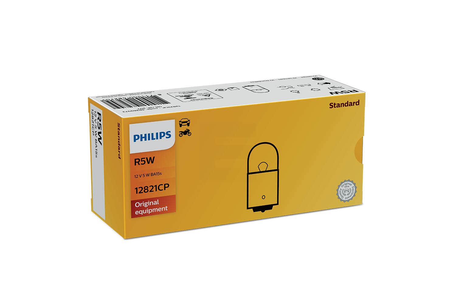 Philips bulb R5W BA15s Rear parking lamps 12V