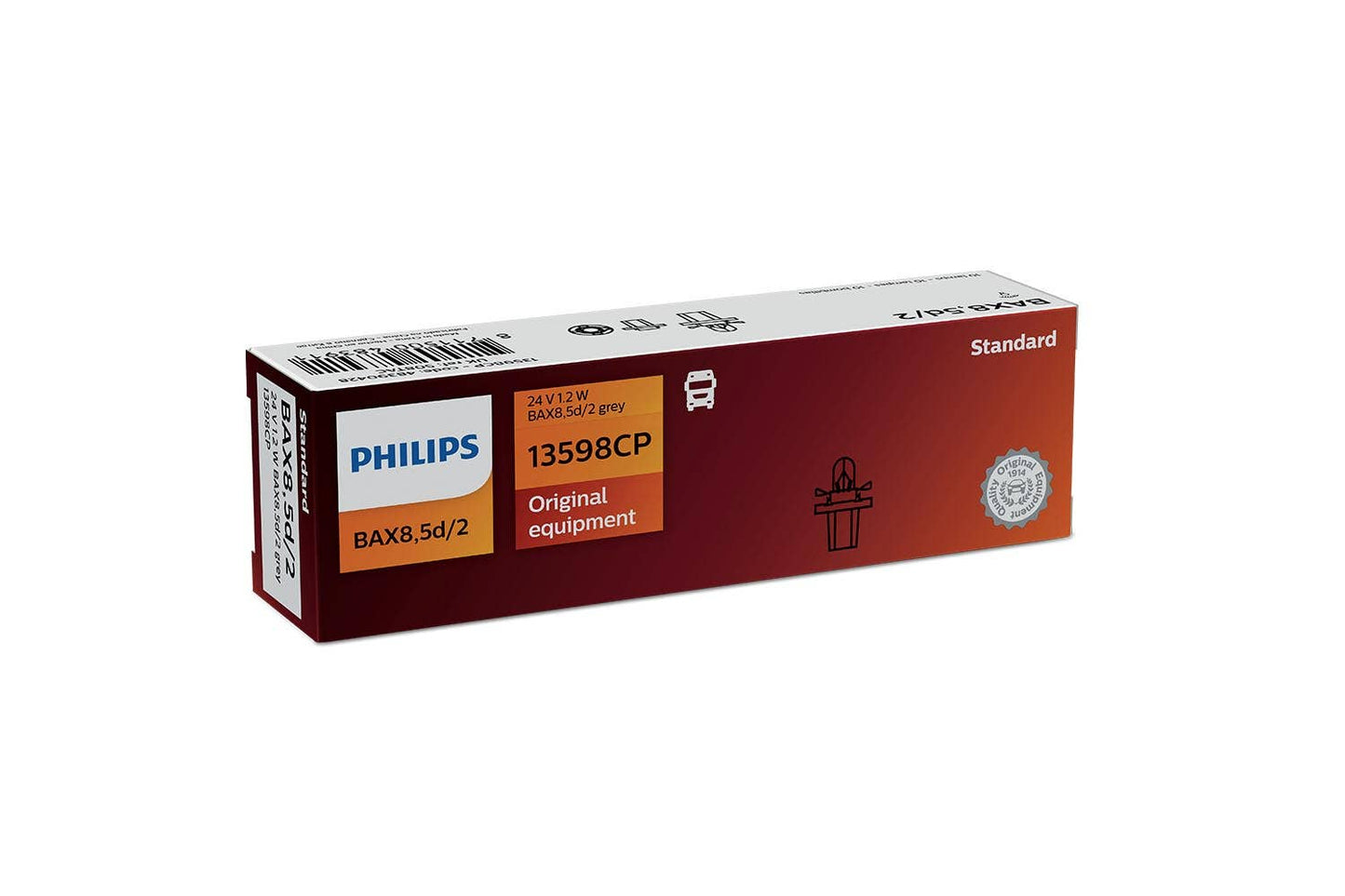 Philips bulb BAX 8,5d/2 Grey Bax 24V 10 pack