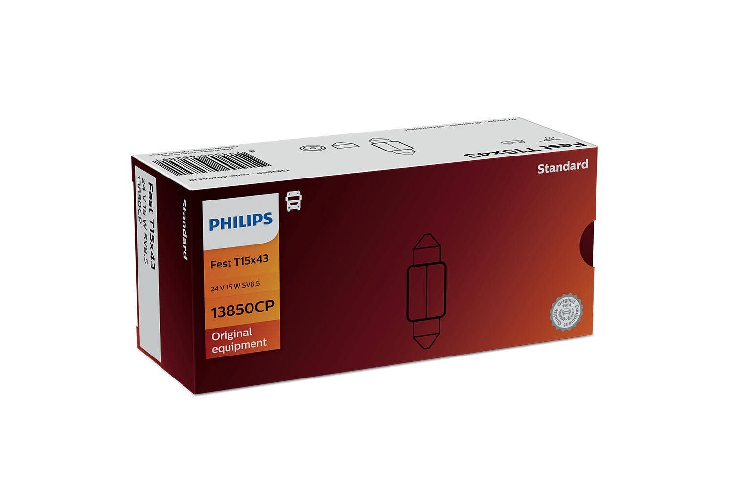 Philips bulb Festoon T15x43 Festoon 24V 10 pack