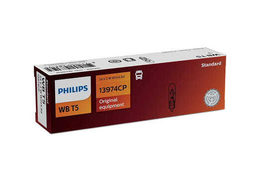 Philips bulb WB T5 Wedge base and miniature halogen 24V 10 pack