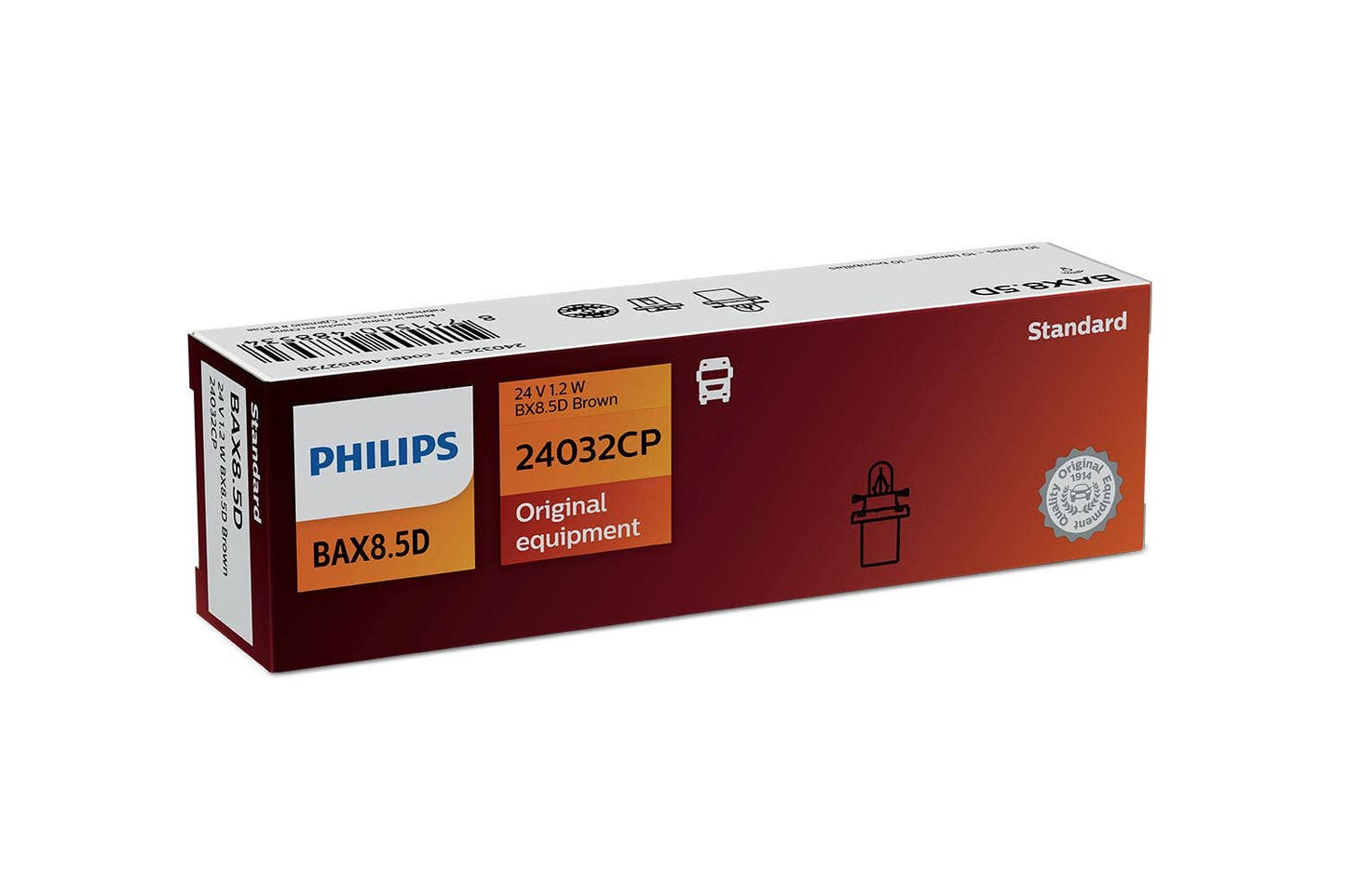 Philips bulb BX 8,5d Brown Bax 24V 10 pack