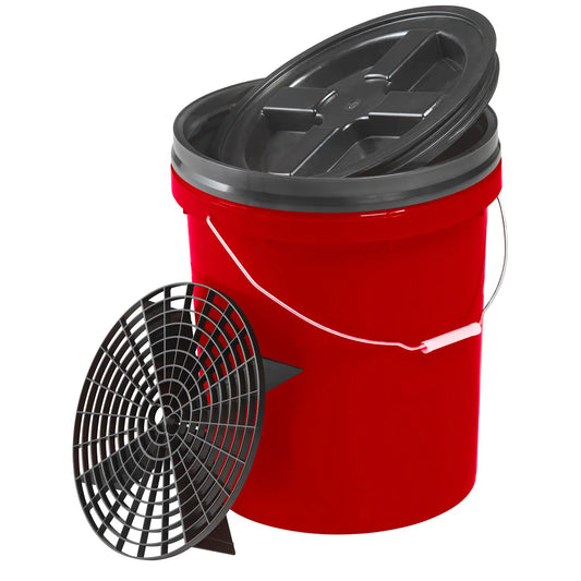 Bøtte med rist og lokk