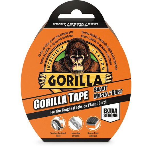 GORILLA TAPE SVART