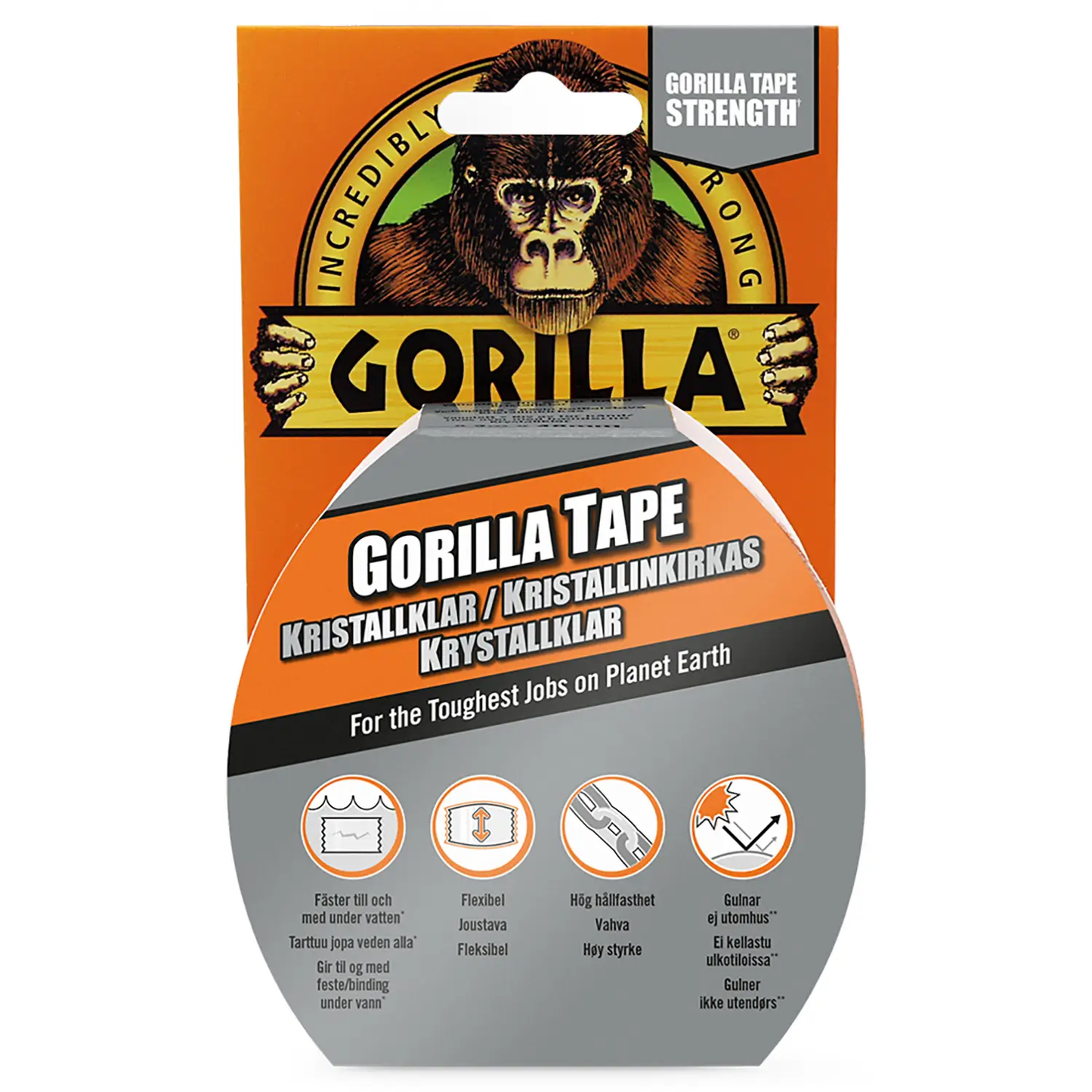 GORILLA TAPE KRYSTALLKLAR