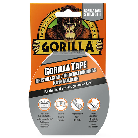 GORILLA TAPE KRYSTALLKLAR