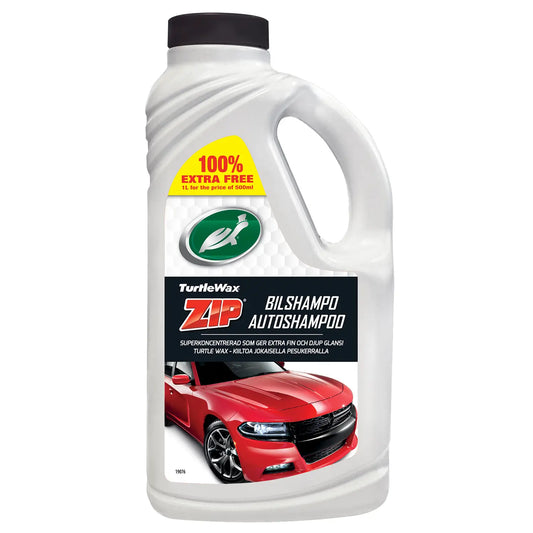 Turtle Wax ZIP Bilshampo 500 ml + 100% free